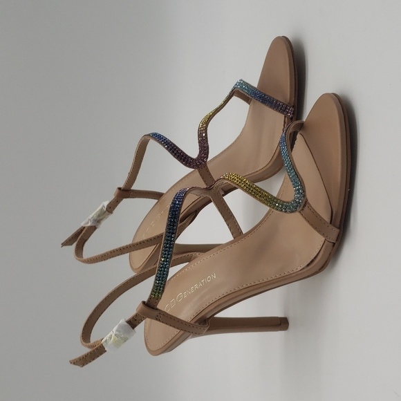 1126- BCBGENERATION Joliny Tan Rainbow Colors Women's Sandals Size 8 M NWT - Picture 3 of 11